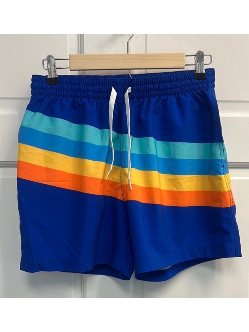 Chubbies Boy’s Striped Swim Trunks Size M with Pockets